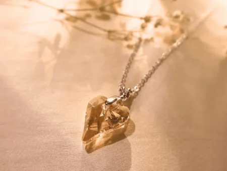 Crystal Heart Pendant 925 Silver