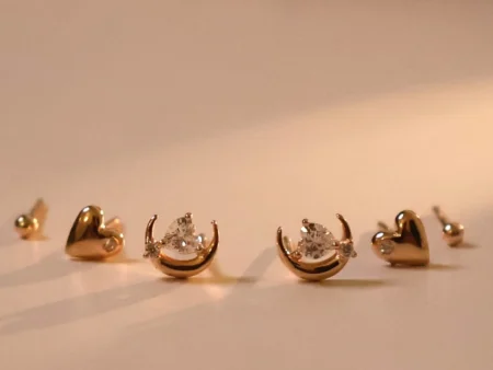 Cluster Heart Earrings 925 Silver