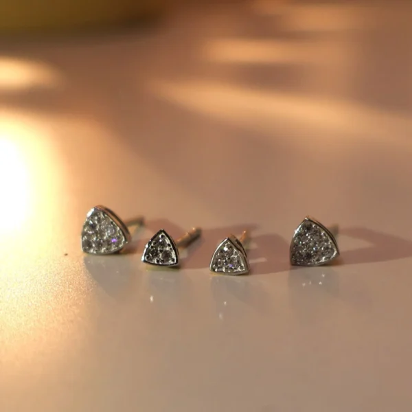 Triangle Earrings 925 Silver