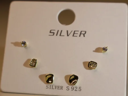 Gold Drops Earrings 925 Silver