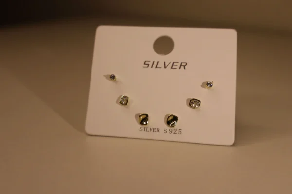 Gold Drops Earrings 925 Silver