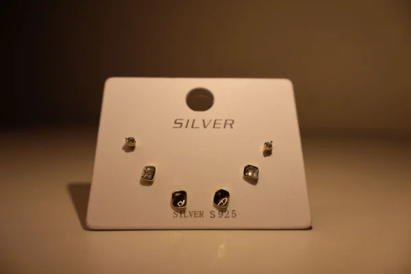 Gold Drops Earrings 925 Silver
