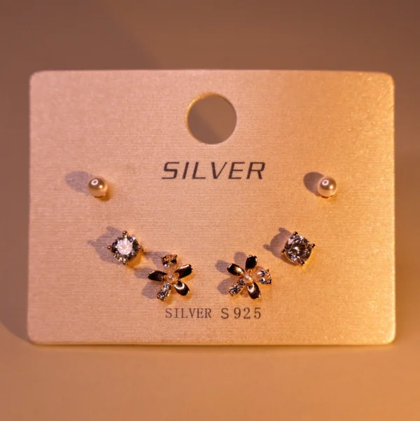 Floral Diva Earrings 925 Silver