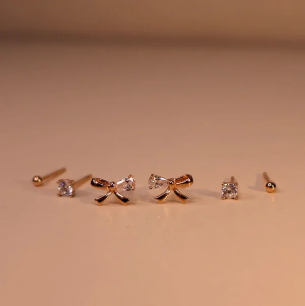 Ribbon Earrings 925 Silver