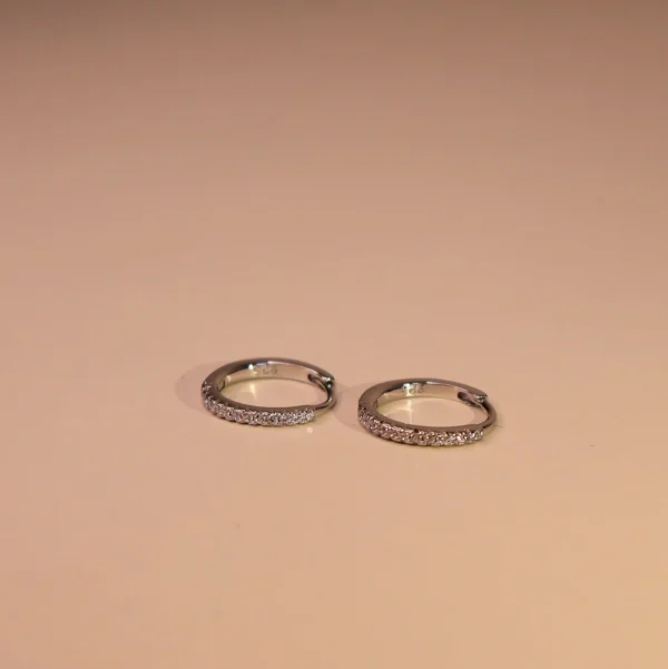 Studded Bali Earrings 925 Silver