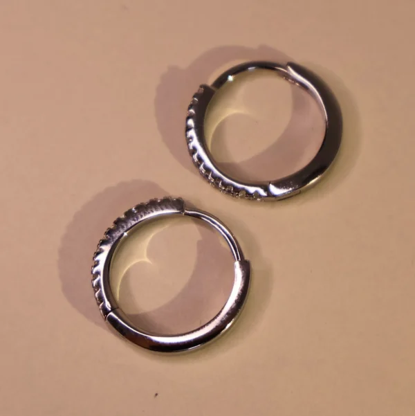 Studded Bali Earrings 925 Silver