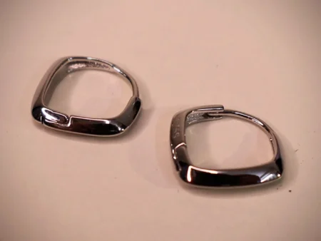 Squared Bali Earrings 925 Silver
