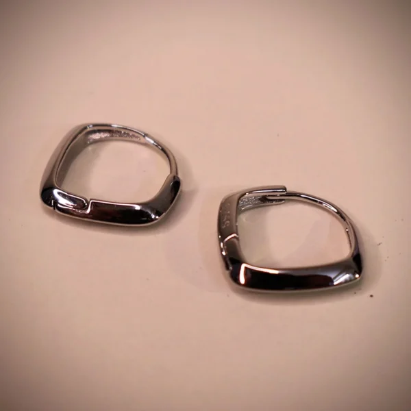 Squared Bali Earrings 925 Silver