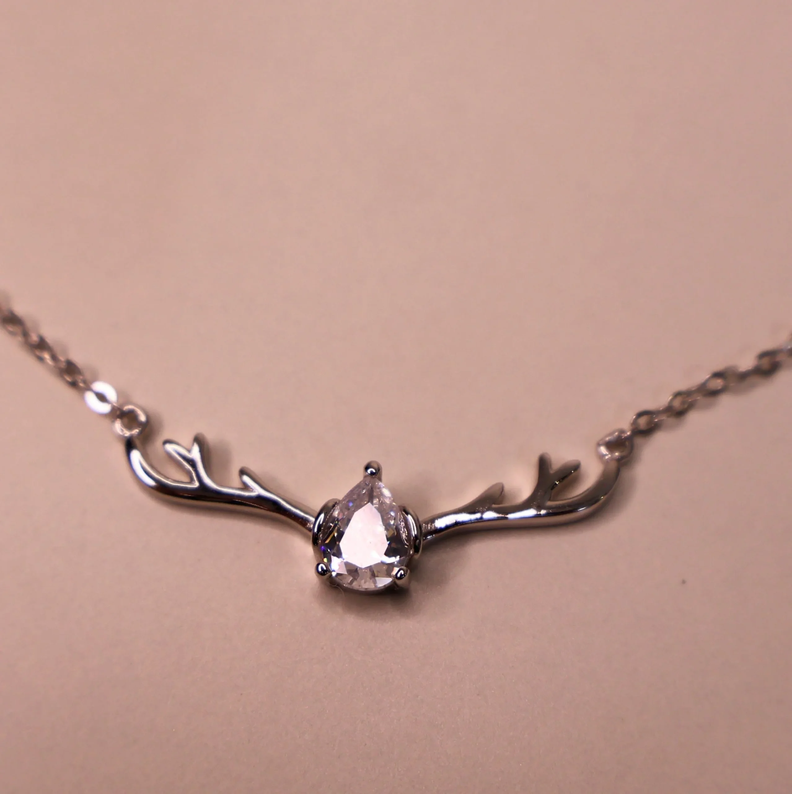 Deer Heart Necklace 925 Silver