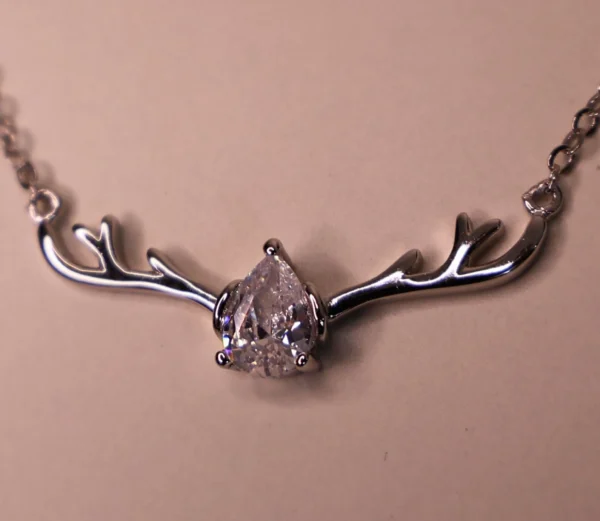 Deer Heart Necklace 925 Silver