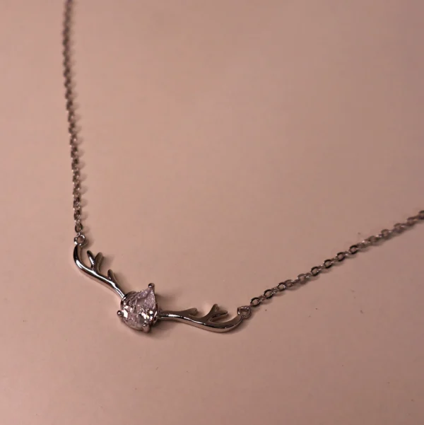 Deer Heart Necklace 925 Silver