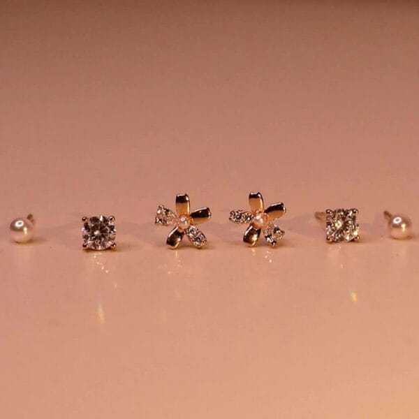 Floral Diva Earrings 925 Silver