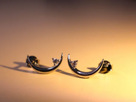 Moon Earrings 925 Silver
