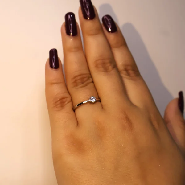 Simply Solitaire Adjustable Ring 925 Silver