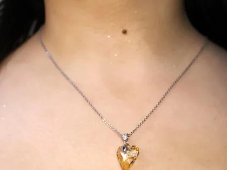 Crystal Heart Pendant 925 Silver