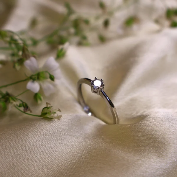 Simply Solitaire Adjustable Ring 925 Silver