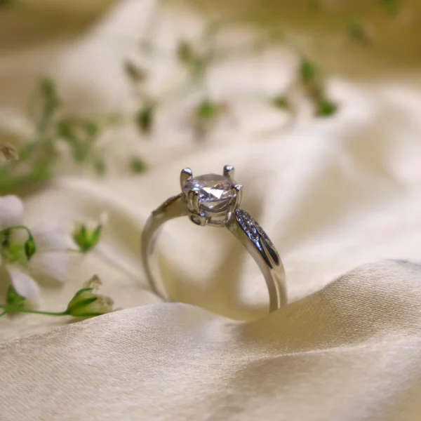 Solitaire Adjustable Ring 925 Silver