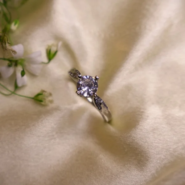 Solitaire Adjustable Ring 925 Silver